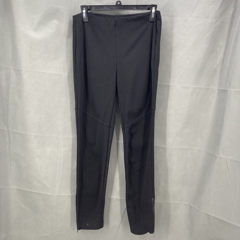 Eileen Fisher Pants Women's Small Black Skinny Stretch Side Zip Ankle Viscose